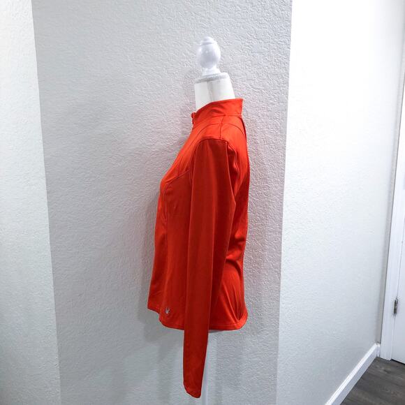 Spyder SP146 Orange Half Zip Pullover - Picture 2 of 8